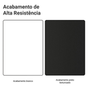 Ver imagem 3 de Kit Balcão + Cristaleira 70cm Branco/Preto Glamy Madesa 01
