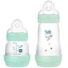 Kit com 2 Mamadeiras Easy Start Set Anticolica Mar 130/260ml Azul Mam Ma21021 - 1