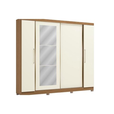 Guarda Roupa Casal 4PT 3g Esp Pé CB01T591 Off Kappesberg