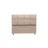 Cabeceira Casal Cristal Suede Bege 1,40x122 - GF Móveis - 1