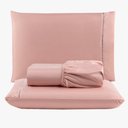 Ver imagem 1 de Jogo de Lençol Peletizado 400 Fios King 3 Peças - Casa - Hotel - Pousada - Salmão Casa Show Enxovais