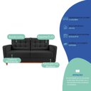 Ver imagem 5 de Kit Sofá 2 Lugares e 2 Poltronas Luxo Moderno Sala de Estar Samuel