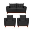 Ver imagem 2 de Kit Sofá 2 Lugares e 2 Poltronas Luxo Moderno Sala de Estar Samuel