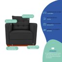 Ver imagem 6 de Kit Sofá 2 Lugares e 2 Poltronas Luxo Moderno Sala de Estar Samuel