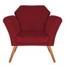 Poltrona Decorativa Marcela Suede Vermelho - 2