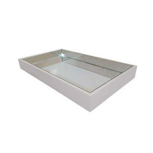 Bandeja Espelhada Laqueada Decorativa - Off White