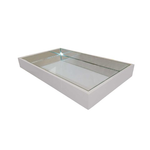 Bandeja Espelhada Laqueada Decorativa - Off White