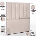 Ver imagem 4 de Cabeceira Cama Box Painel Solteiro 100 Cm Linho Cru