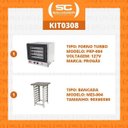 Ver imagem 2 de KIT - Forno Turbo PRP-004 127V Preto + Bancada MES-004 - Progás
