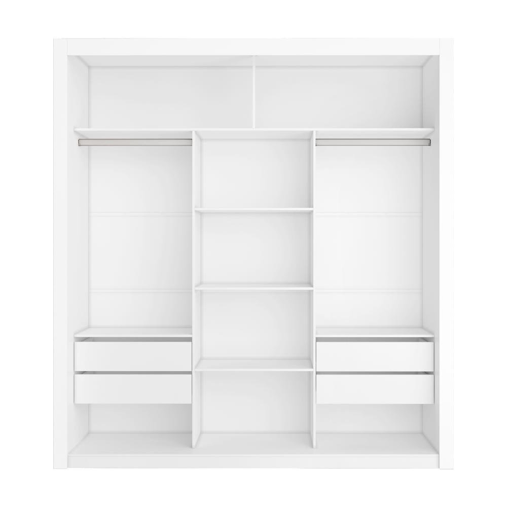 Closet Modulado 8 Gavetas 15 Prateleiras Branco Amoudi Móveis - 8