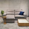 Sofá Retrátil e Reclinável Moderno de 4 Lugares 230cm Florida Linho Cinza D28 - IRIMAR - 1