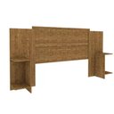 Ver imagem 6 de Painel Cama Box Madeirado Casal/quenn Arizona C/ 2 Mesas e Prateleiras Cinamomo - Tcil Móveis