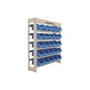 Ver imagem 1 de Estante Gaveteiro com 25 Gavetas N3 Azul e Bege Presto