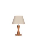 Ver imagem 1 de Abajur Ar Art. para Decoração Tradicional Imbuia Cup Tec Bege Ref 412 E27 Bivolt