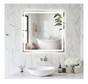 Ver imagem 1 de Espelho Jateado Quadrado Iluminado com Led Frio e Touch 60x60cm