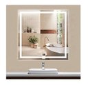 Ver mais imagens de Espelho Jateado Quadrado Iluminado com Led Frio e Touch 60x60cm