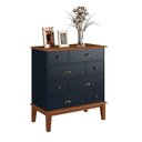 Ver imagem 2 de Cômoda 8 Gavetas - Cor: Azul Petróleo