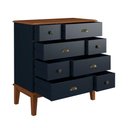 Ver imagem 3 de Cômoda 8 Gavetas - Cor: Azul Petróleo