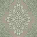 Ver imagem 1 de Papel de Parede Wiler Florence - Medalhão Adamascado Marrom
