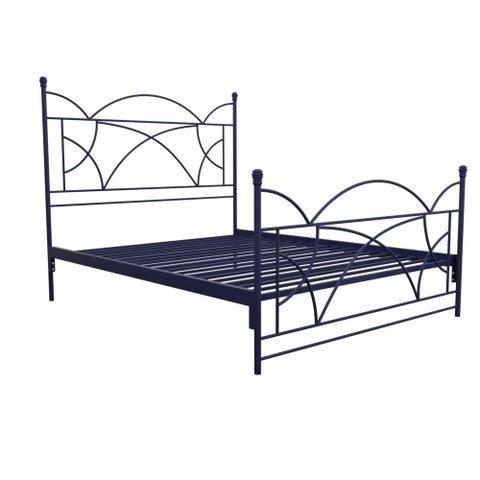 Cama de Ferro Arábia Queen Size Icamas Azul Escuro