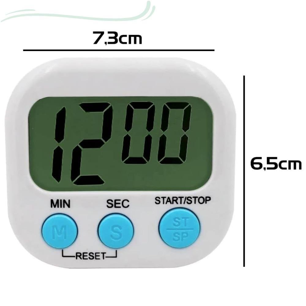 Timer Digital Temporizador Cronômetro Cozinha Relógio Imã - 4