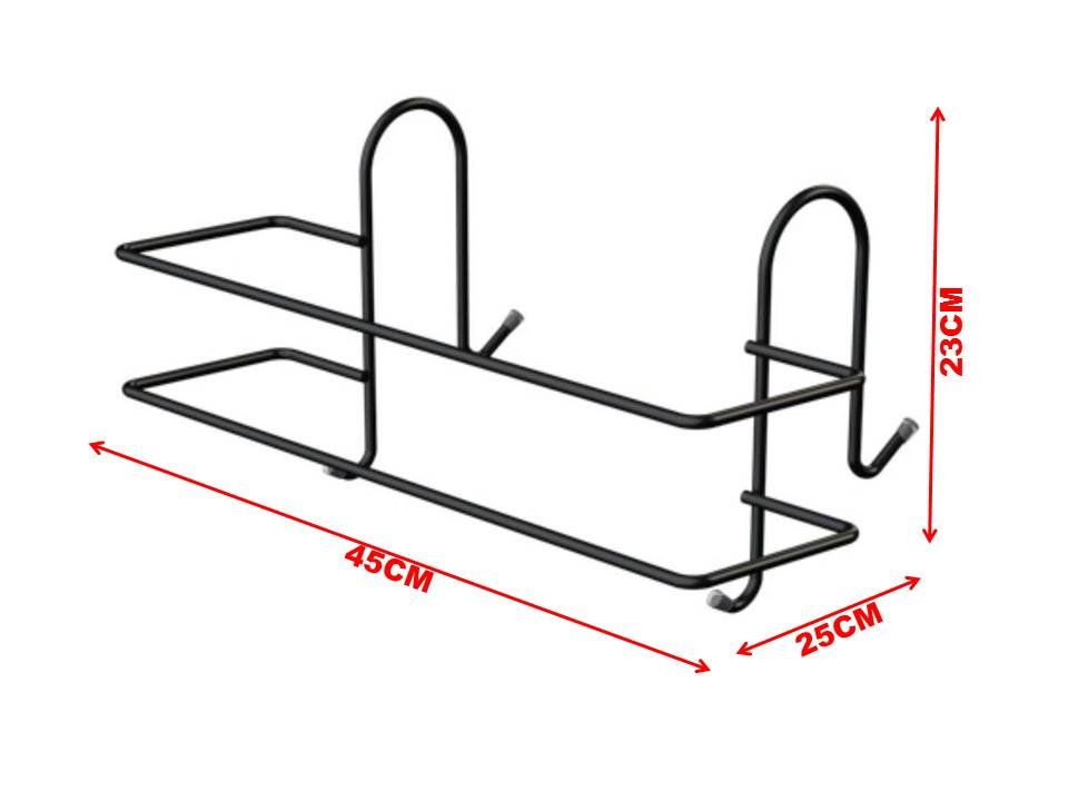 Toalheiro Duplo Porta Toalhas Suporte para Box Premium - 4