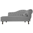 Ver imagem 2 de Diva Recamier Diana 160cm Lado Esquerdo Suede - ADJ Decor - Cinza