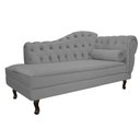 Ver imagem 1 de Diva Recamier Diana 160cm Lado Esquerdo Suede - ADJ Decor - Cinza