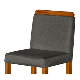 Kit 3 Banquetas Dubai com Puxador em Madeira Maciça Reflorestada Moveis House Cinza - 6