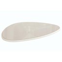 Ver imagem 1 de Tampo Mesa Sala de Jantar Madeirado C/vidro Ta62 Orgânico 105x135cm Off White C/ Vidro Off White -