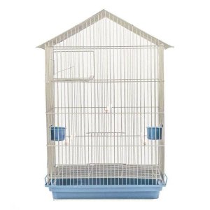 Gaiola Periquito Contrera Modelo Imperial com Bandeja Azul