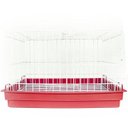 Ver imagem 1 de Gaiola Mini Coelho Contrera com Bandeja Plastica Vermelha