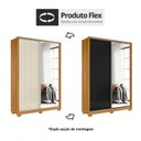Ver imagem 4 de Guarda Roupa Frizatto 2 Portas de Correr e Espelhos Carvalho Grife/Off White - PR Móveis