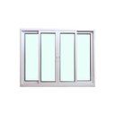 Ver imagem 1 de Janela de Correr 4 Folhas Alumínio Branco 100x200 Linha 25 Jade