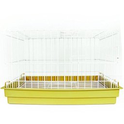 Gaiola Mini Coelho Contrera Bandeja Plastica Amarela - 1