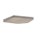 Ver imagem 1 de Tampo para Balcão Canto Diagonal 74cm Premium Luciane Móveis Quartzo Beige