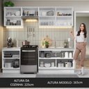Ver imagem 7 de Armário de Cozinha Completa 240cm Branco/Rustic Glamy Madesa 09