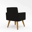 Ver imagem 4 de Kit 2 Poltronas Decorativas - Cadeira Escritório Recepção - Preto