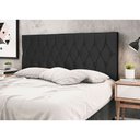 Ver imagem 3 de Cabeceira Ram 1500 Preto Estofada para Cama Box Casal King Size 195cm Quarto Luxo