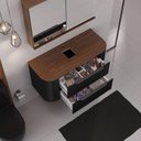 Ver imagem 2 de Conjunto Alice 1 Metro Suspenso - sem Cuba - Fabribam Preto Fosco