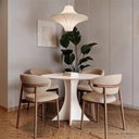 Ver imagem 4 de Mesa Redonda Flex 90cm MDF 4 Lugares Byhouse
