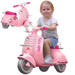 Lambreta Hello Kitty Eletrica 6v Moto Motinho Triciclo Criança Infantil Anda Sozinha Motorizada Elet - 1