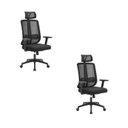 Ver imagem 1 de Kit com 2 Cadeiras Office Presidente Ajustavel e Ergonomica com Nr 17 Montana