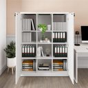 Ver imagem 3 de Armário Alto Escritório F5 2 Portas 9 Prateleiras 120cm Branco F5 Office