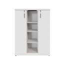 Ver imagem 7 de Armário Alto Escritório F5 2 Portas 9 Prateleiras 120cm Branco F5 Office