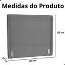 Ver imagem 7 de Cabeceira de Cama Box Estofada 160 Cm Quenn Stela Suede