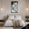 Quadro Casal Tigre Vertical - Tela Única - 150 x 100 cm - Preta - 2