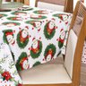 Toalha de Mesa Retangular Avulsa Estampada Natalina 2,20m X 1,40m para 06 Lugares - Decoração Festas - 4