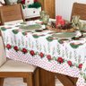 Toalha de Mesa Retangular Avulsa Estampada Natalina 2,20m X 1,40m para 06 Lugares - Decoração Festas - 3