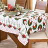 Toalha de Mesa Retangular Avulsa Estampada Natalina 2,20m X 1,40m para 06 Lugares - Decoração Festas - 1